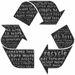 recycle, recirculate, share